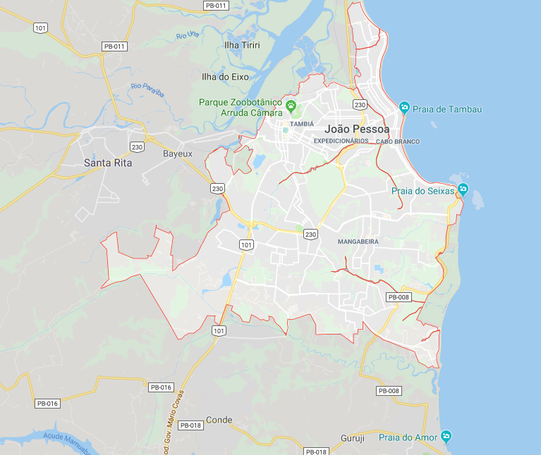 Mapa João Pessoa